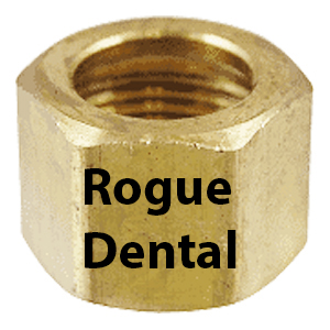 3/8" Brass Compression Nut, Pkg. 10