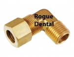 1/8" MPT x 1/4" Compression Brass Elbow