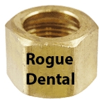 1/8" Brass Compression Nut, Pkg. 10)