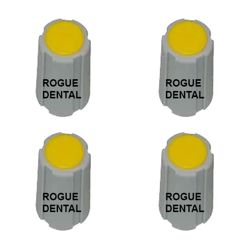 Adec®  Century II Gray Control Block Knob with Yellow Dot (Pkg. 4)