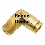 90 Degree Pivot Elbow, 3/8" Push-In x 1/4" MPT (Pkg. 2)