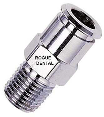 3/8" x 1/4" MPT Female QD w/Shut-Off (Air or Water)