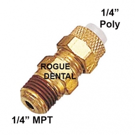 1/4" ID Poly X 1/4" MPT Male Connector
