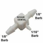1/8" X 1/16" X 1/8" Reducing Tee (Pkg. 10)