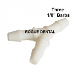 1/8" x &#8539;"  x 1/8" Plastic  Barb "Y" (Pkg. 10)