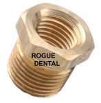 1/4" MPT x 1/8" FPT Brass Bushing