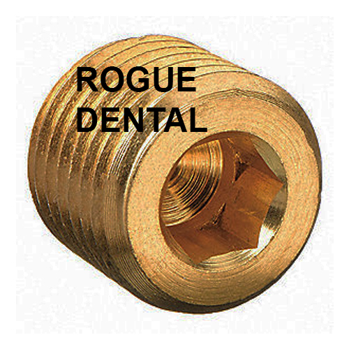 ½" MPT Brass Socket Head Pipe Plug