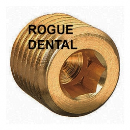 ½" MPT Brass Socket Head Pipe Plug