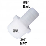 Straight Male Adapter 3/4"MPT X 5/8" Barb