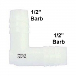 90 Degree Elbow 1/2" Barb X 1/2" Barb