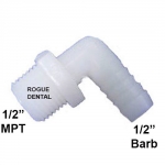 90 Degree Elbow 1/2" MPT X 1/2" Barb