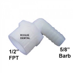 90 Degree Elbow 1/2" FPT X 5/8" Barb