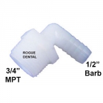 90 Degree Elbow 3/4"MPT x 5/8" Barb