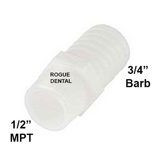 Male Adapter 1/2" MPT X 3/4" Barb