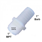 Straight Male Adapter 1" MPT X 1" Barb