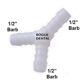 Plastic 1/2" Barb "Y"