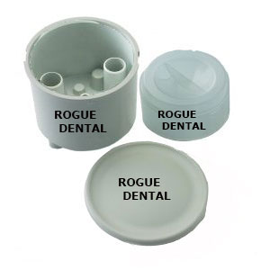 Dome Style Vacuum Canister Lid (Grey) | Rogue Dental