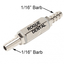 Miniature Inline Check Valve with 1/16" Barbs