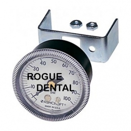 Panel Mount Gauge 0-100 PSI (Air or Water)