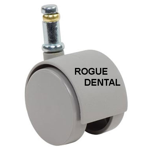 Hard Wheel Caster for Carpet, Gray  (Pkg. 1)