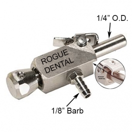 Adec® 1/4" Male QD with 1/8" Barb, City Water Adjustable