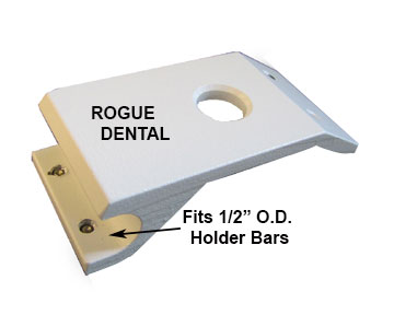 1/2" OD Holder Bar Mounting Bracket with 1/2" Hole with 1/2" Hole