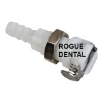 .250 O.D. Front Panel Mount Quick Disconnect, Female Drain Port