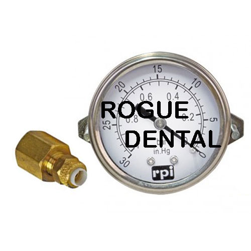 DentalEZ / RamVac 2" Vacuum Gauge